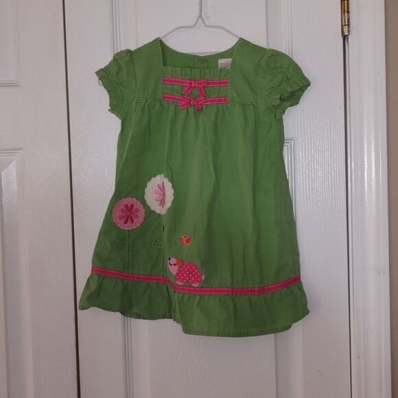 Gymboree green ladybug dress Sz 12-18 month - Picture 1 of 4